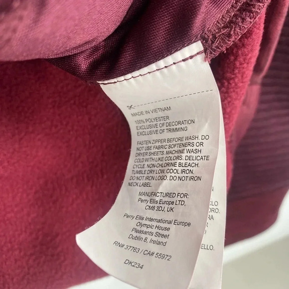 Callaway Mens Half Zip Long Sleeve Red/burgundy Pullover Size XL - Picture 5 of 7